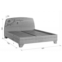 Кровать с основанием 160х200 см Виктория-1 (Мебельсон) - Изображение 4